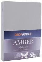 dec - DecoKing jersey Amber Steel paklodė su guma čiužiniui, 120x200 cm - 1 nuotrauka