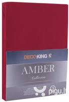 DecoKing jersey Amber Maroon paklodė su guma čiužiniui, 90x200 cm