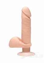 Vibruojantis falo imitatorius Doc Johnson The Perfect D 17,7 cm, Vanilla