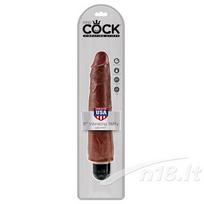 Vibruojantis falo imitatorius Pipedream King Cock Stiffy 27,4 cm, rudas