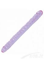 Dvigubas varpos imitatorius Doc Johnson Crystal Jellies 18”, violetinis