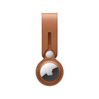 Apple AirTag Leather Loop Saddle Brown