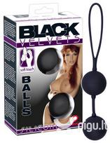 dvigubas kamuolys - Vaginaliniai kamuoliukai "Black Velvets" - 1 nuotrauka