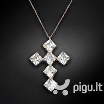 Kaklo papuošalas moterims DiamondSky Uni su Swarovski kristalais