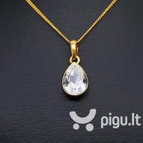 Kaklo papuošalas moterims DaimondSky Crystal Drop su Swarovski kristalais