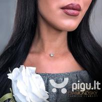 Kaklo vėrinys moterims DiamondSky su Swarovski kristalais