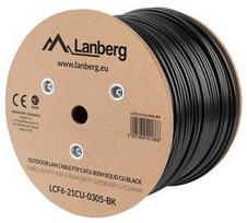 lanberg utp cat6 305 m - Laidas Lanberg Network Cable F/UTP Cat 6 Black 305m - 1 nuotrauka