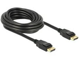 Kabelis Delock Cable DisplayPort 1.2 male to DisplayPort male 4K 5 m, juoda, 5 m