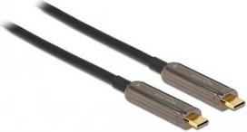 Kabelis Delock Active Optical USB-C™ Video Cable 4K 60 Hz 20 m, pilka, 20 m