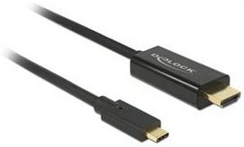 usb type c hdmi - Kabelis Delock 85292, juoda, 3 m - 1 nuotrauka