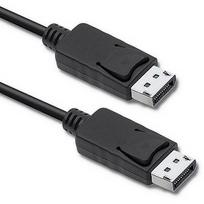 Kabelis Qoltec QOLTEC DisplayPort v1.2 male cable 1.5m, juoda, 1.5 m