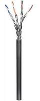 lauko kabelis - Laidas Goobay Outdoor Network Cable CAT 6 S/FTP PiMF 100m Black - 1 nuotrauka
