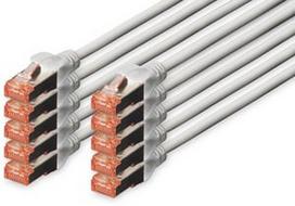 Laidas Assmann Digitus Professional patch cable, pilka, 3 m