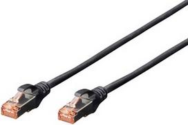 tinklo kabelis 2m - Tinklo kabelis Digitus DK-1644-020-BL-10, juoda, 2 m - 1 nuotrauka