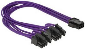 Kabelis Delock PCI Express 6 pin female to 2 x 8 pin male, 0.030 m