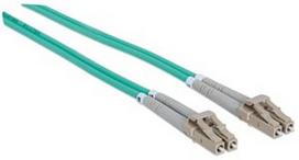 Laidas Intellinet LC-LC Fiber Optic Patch Cable OM-3 Aqua 2m