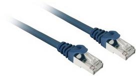 cat7 kabelis - Laidas Sharkoon SFTP Cat.7a Patch Network Cable 5m Blue - 1 nuotrauka