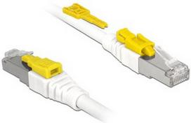 Laidas Delock Cable RJ45 Secure Cat. 6A 2m White