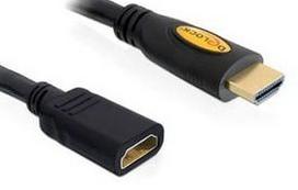 hdmi kabelis 5m - Laidas Delock HDMI Male To HDMI Female Cable 5m - 1 nuotrauka
