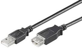 Kabelis MicroConnect USB 2.0 Extension Cable 1.8m