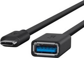usb 3.2 type c - Kabelis Belkin, USB Type-C male / USB 3.0 A female, 0.14 m - 1 nuotrauka