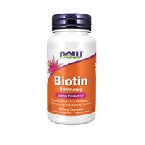 biotinas plaukams -  NOW Biotin 5000mcg 60 Kapsulių, (60 porcijų). - 1 nuotrauka