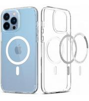 Baltas/skaidrus dėklas Apple iPhone 13 Pro telefonui "Spigen Ultra Hybrid MAG Magsafe"