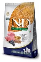 farmina puppy medium - Sausas šunų maistas Farmina N&D Low Grain Lamb Spelt Oats And Blueberry Medium & Maxi, 12 kg - 1 nuotrauka