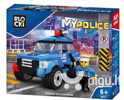 Konstruktorius Blocki MyPolice Policijos patrulių automobilis KB0617, 111 vnt