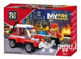 Konstruktorius Blocki MyFireBrigade Gaisro gesinimo automobilis KB0819, 84 vnt