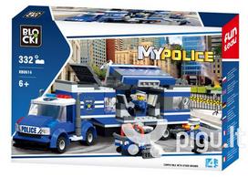 Konstruktorius Blocki MyPolice Mobilusis komisariatas KB0614, 332 vnt.