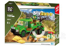 Konstruktorius Blocki MyArmy Kovinis sunkvežimis, KB0913, 169vnt