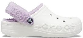 Crocs™ Baya Lined Fuzz Strap Clog White/Lavender 38,5