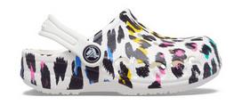 Crocs™ Baya Graphic Clog White/Leopard 26