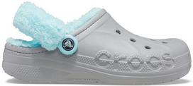 Crocs™ Baya Lined Fuzz Strap Clog Light Grey/Ice Blue 36,5
