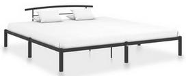 Lova VLX Metal 284705, juoda, 210x210 cm, su grotelėmis