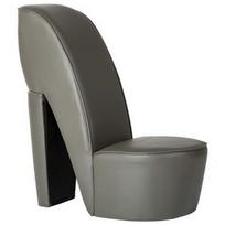 Fotelis VLX High Heel 248651, pilkas, 82.5 cm x 43 cm x 85.5 cm