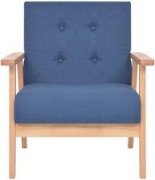 Fotelis VLX Fabric 244654, mėlynas, 67 cm x 64.5 cm x 73.5 cm