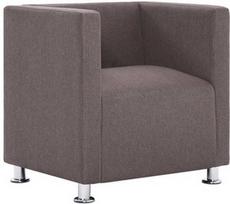 Fotelis VLX Cube 282152, rudas/pilkas, 54 cm x 69 cm x 71 cm