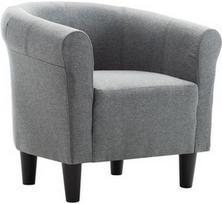 Fotelis VLX Chesterfield 248027, juodas/pilkas, 56 cm x 70 cm x 66 cm