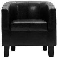 Fotelis VLX Faux Leather 248051, juodas, 57 cm x 64 cm x 70 cm
