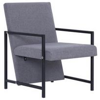 Fotelis VLX Fabric 282155, pilkas, 69 cm x 53 cm x 73 cm