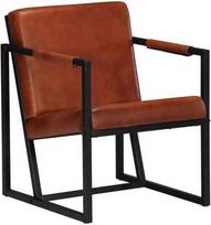 Fotelis VLX Leather 247800, rudas, 62 cm x 55 cm x 75 cm