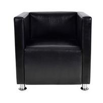 Fotelis VLX Cube 240068, juodas, 54 cm x 71 cm x 69 cm