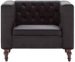 Fotelis VLX Velvet 247012, juodas, 67 cm x 86 cm x 71 cm