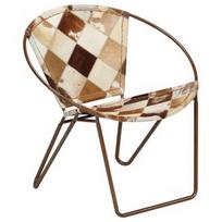 metalines kedes - Fotelis VLX Diamond 246370, rudas, 69 cm x 69 cm x 69 cm - 1 nuotrauka