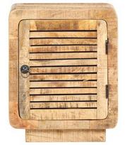 Naktinis staliukas VLX Rough Mango Wood 320462, rudas, 40x30x50 cm