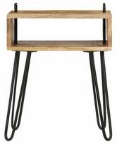 Naktinis staliukas VLX Solid Mango Wood 246019, rudas, 40x34x47 cm