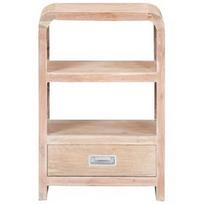 Naktinis staliukas VLX Solid Acacia Wood 289632, rudas, 30x40x60 cm