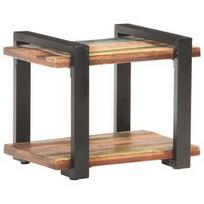 Naktinis staliukas VLX Bedside Cabinet 320491, rudas/juodas, 40x50x40 cm